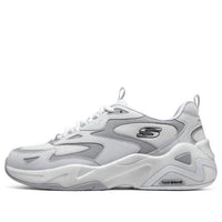 (WMNS) Skechers DLites Hyper Burst Sneaker 'Grey White' 896259-WGY