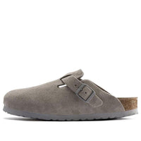 Birkenstock Boston Soft Footbed Suede Leather 'Stone Coin' 1020526