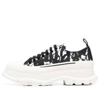 Alexander McQueen Tread Slick Sneakers 'Black White Cream' 705668W4TG59356