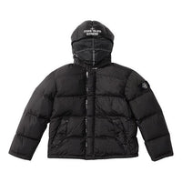 Supreme x Stone Island Painted Camo Crinkle Down Jacket 'Black' SUP-FW20-295