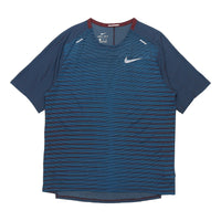 Nike TechKnit Future Fast Running Round Neck Short Sleeve 'Brownred Dark Green Black' CU6057-681