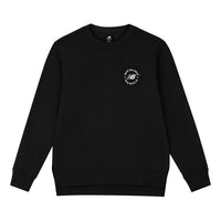New Balance Logo Pullover Sweatshirt 'Black White' AMT33343-BK