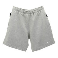 Nike Solid Color Logo Straight Loose Casual Shorts Unisex Gray DV3056-063