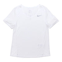 (WMNS) Nike City Sleek Dri-FIT Quick Dry Running Short Sleeve 'White' CU3235-100