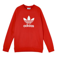 adidas originals Trefoil Crew Pullover Sports Red FM3781