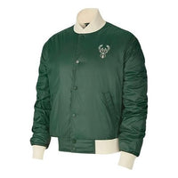Nike NBA Filled Outdoor Basketball Sports Jacket Milwaukee Bucks Green DB4788-323