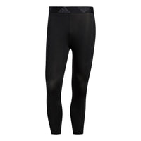 adidas TF Turf 34 Tig 3S Stripe Sports Leggings Black GL0457