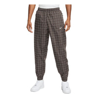 Nike Lab Reflective Plaid Casual Bundle Feet Long Pants Gray DA0328-081