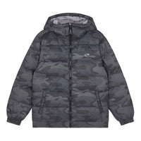 New Balance Sport Printed Logo Puffer Jacket 'Black Camo' AMJ13335-BM