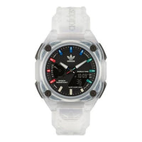 adidas Translucent Resin Strap Watch 'White Black' AOST230572I