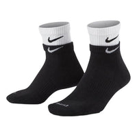 Nike Unisex Everyday Plus Cushioned Ankle Sports Socks 2-Pairs Black DH4058-011