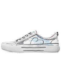 (WMNS) Dr. Seuss x Skechers Bob's B Wilder Low-Casual Shoes White/Blue/Black 113594-WMLT
