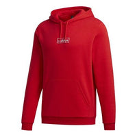 Men's adidas neo Series Small Logo Suede Red Pullover GD9882
