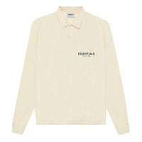 Fear of God Essentials SS21 Long Sleeve French Terry Polo Shirt 'Buttercream' FOG-SS21-637