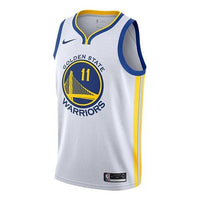Nike NBA Connected Jersey golden state warriors klay thompson 'White Yellow Blue' 864417-102