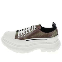 (WMNS) Alexander McQueen Tread Slick Lace-up Shoes 'Dark Brown Multi' 650780W4PB11311