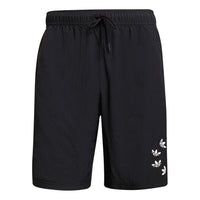 adidas originals St Swimshort Casual Sports Breathable Lacing Shorts Black H37729