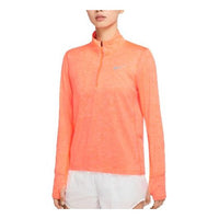 (WMNS) Nike Element Half Zipper Casual Sports Running Bright Orange Gym Clothes CU3221-854
