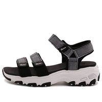 (WMNS) Skechers D Lites Sandals Black 31657-BLK