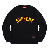Supreme Kanji Logo Crewneck 'Black Yellow' SUP-SS20-547