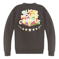 (WMNS) Gucci FW21 Solid Color Casual Alphabet Round Neck Hoodie Gray 617964-XJDJK-1042
