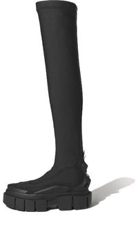 (WMNS) adidas originals Supersleek Long Boots x Ivy Park 'Noir' IG2984