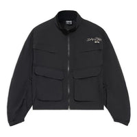 Li-Ning BADFIVE Casual Stand Collar Loose Printing Jacket 'Black' AFDS086-3