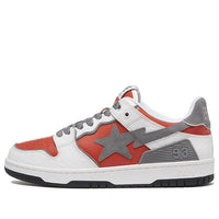 A BATHING APE WMNS Sk8 Sta White Red 1H80-291-017