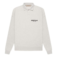 Fear of God Essentials SS22 Long Sleeve Polo Shirt 'Light Oatmeal' FOG-SS22-496