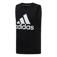 adidas Sports Stylish Round Neck Vest Black DT9936