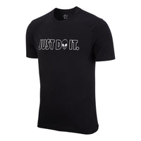 Nike Just Do It outline logo T-shirt 'Black' DH0020-010