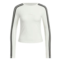(WMNS) adidas 3-Stripes Long Sleeves T-Shirt 'White' JW4643