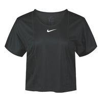 (WMNS) Nike ICON CLASH CITY SLEEK Sports Running Tops Short Sleeve Black CU3033-010