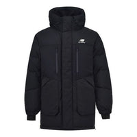 New Balance Winter Hooded Thickened Long Down Jacket 'Black' NCNPA43111-BK