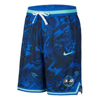 Men's Nike Dallas Mavericks Quick Dry Knit Breathable Sports Basketball Shorts Blue DJ4035-405