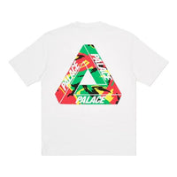 PALACE Tri-Camo T-Shirt Back Logo Printing Pattern Short Sleeve Unisex White P19TS271