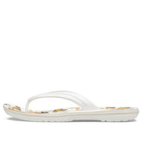 Crocs Crocband Printed Flip Flops 'White Tan' 205943-94S