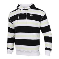 PUMA Downtown Striped Hoodie 'Black White Green' 599188-02
