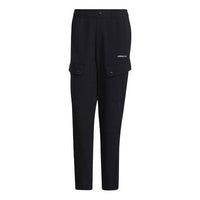 Men's adidas neo Side Pocket Loose Casual Joggers/Pants/Trousers Black HG6591