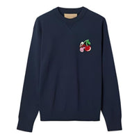 Gucci Cotton Wool Sweater With Patch 'Dark Blue' 781331-XKDZQ-4669