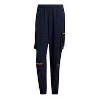 Men's adidas originals Adv Pants 1 Contrasting Colors Zipper Bundle Feet Sports Pants/Trousers/Joggers Legendary Ink Blue H46706