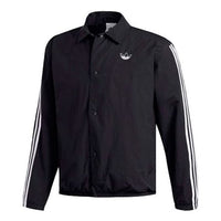 adidas originals Trefoil Shirt Button baseball uniform Jacket Black ED5516