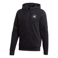 adidas Mhs Fz Sta Sports Hooded Knitted Jacket 'Black' FR7158