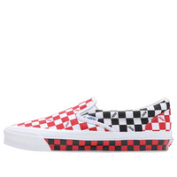 Vans OG Classic SlipOn LX 'Checkerboard Red Black' VN0A32QNREB