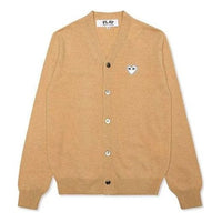 COMME des GARCONS PLAY Cardigan White Heart 'Camel' AZ-N066-051-2
