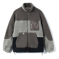 Li-Ning BadFive Logo Color Block Polar Fleece Jacket 'Grey' AFDR703-5