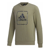 adidas MH Gfx Ft BosSlogan Sports Hooded Sweater Men Green GM4478