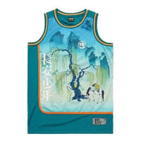 Li-Ning x BADFIVE Graphic Printed Jersey 'Teal Multi' AAYQ513-1