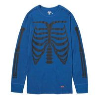 Supreme x HANES FW23 Week9 Bones Thermal Crew Long Sleeve Shirt 'Blue' SUP-FW23-154
