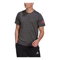 adidas FreeLift Ultimate AEROREADY Designed 2 Move Sport T-shirt 'Black Melange Pink' GU2779